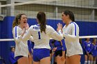 VB vs WSU  Wheaton Women's Volleyball vs Worcester State University. - Photo by Keith Nordstrom : Wheaton, Volleyball